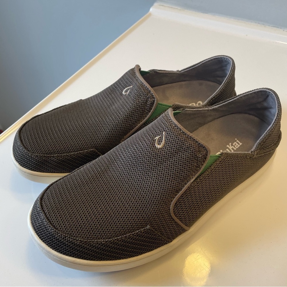 OluKai Nohea Mesh Shoes Mustang/Green